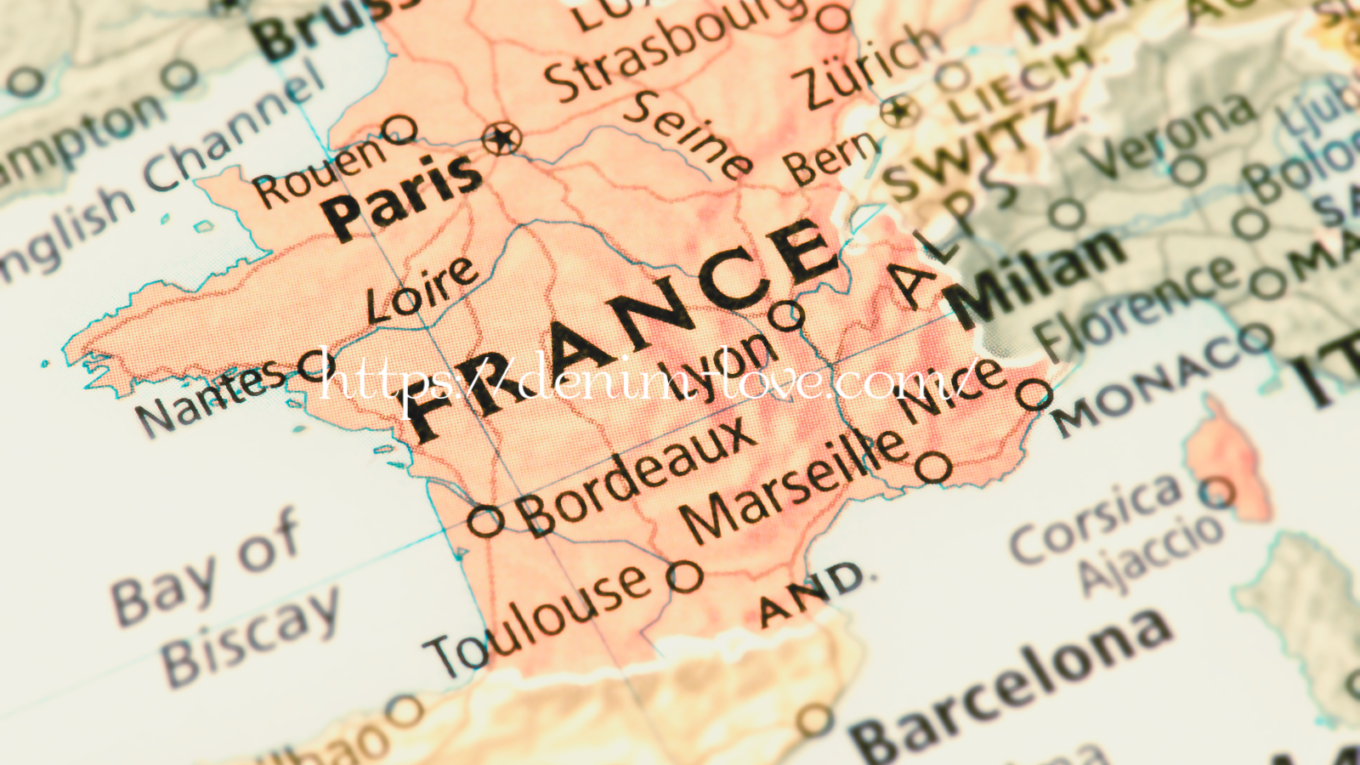 【デニムの豆知識】デニムとジーンズの違い（地図）