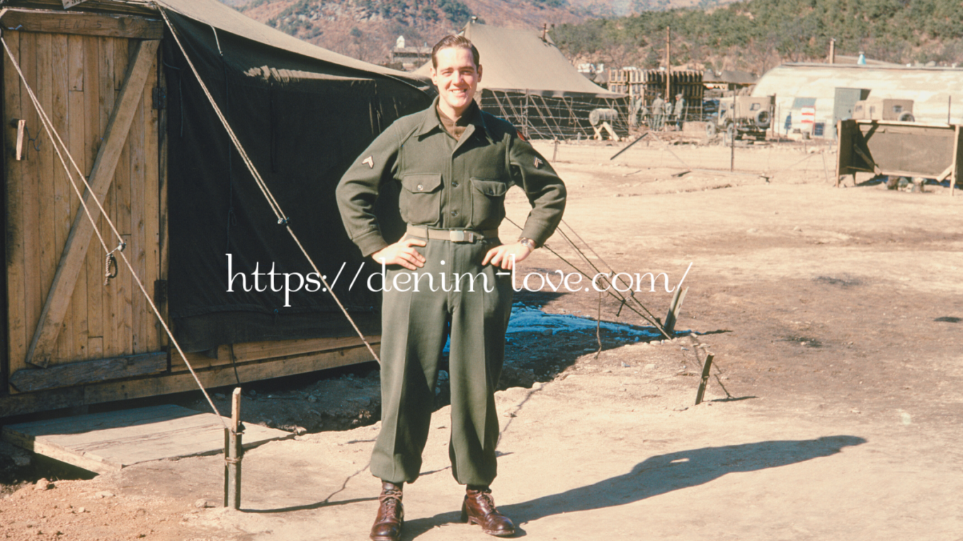 【デニムの豆知識】デニムとジーンズの違い（兵士）