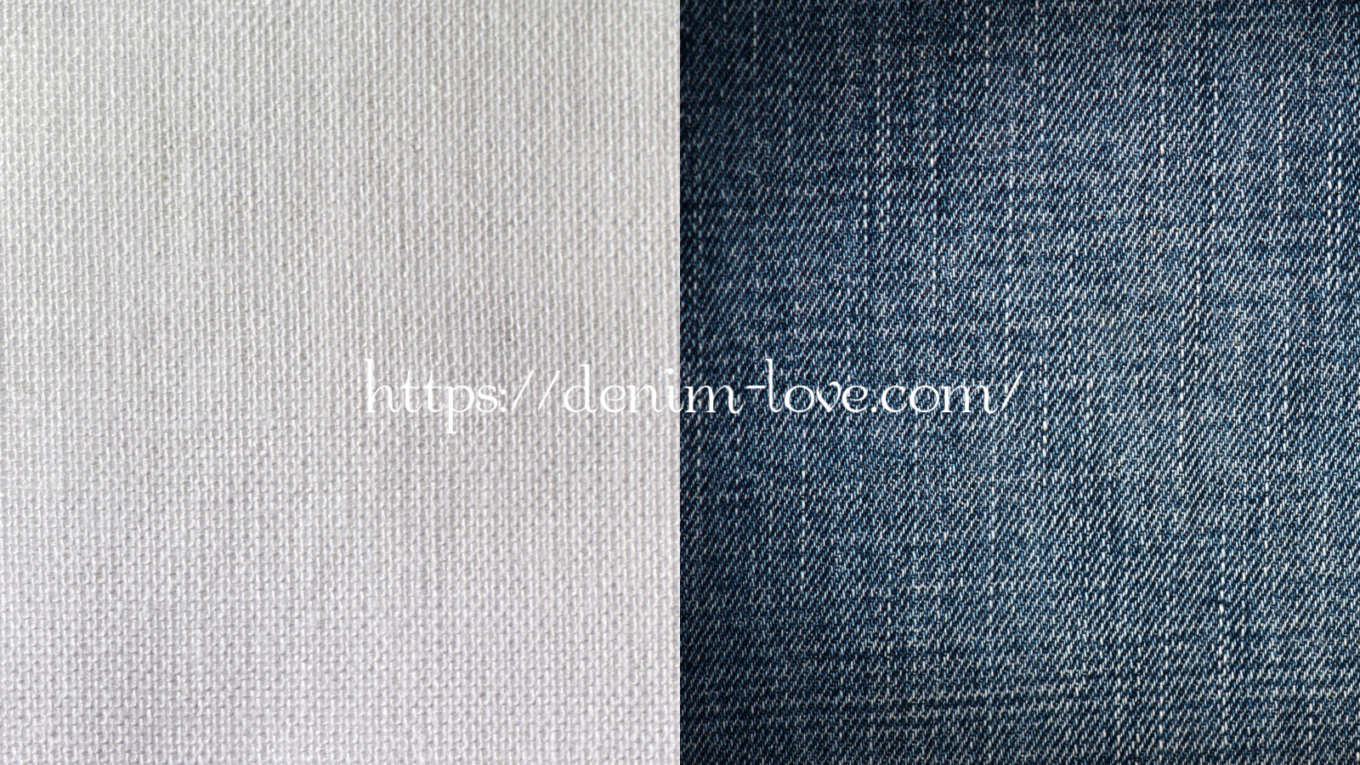 【デニムの豆知識】カラーデニムって何？（葛城生地とデニム生地）