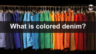 What is colored denim?