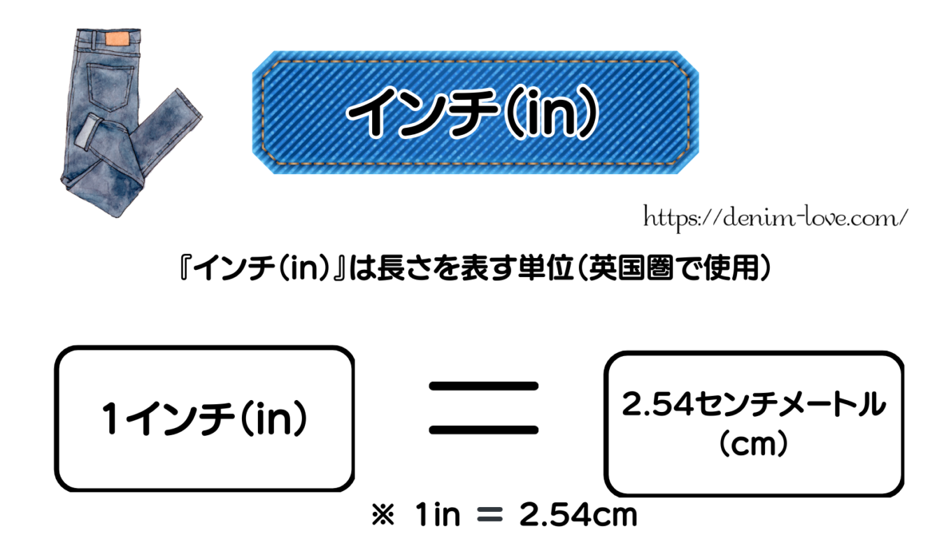 【デニムの豆知識】ジーンズのインチについて（インチ）