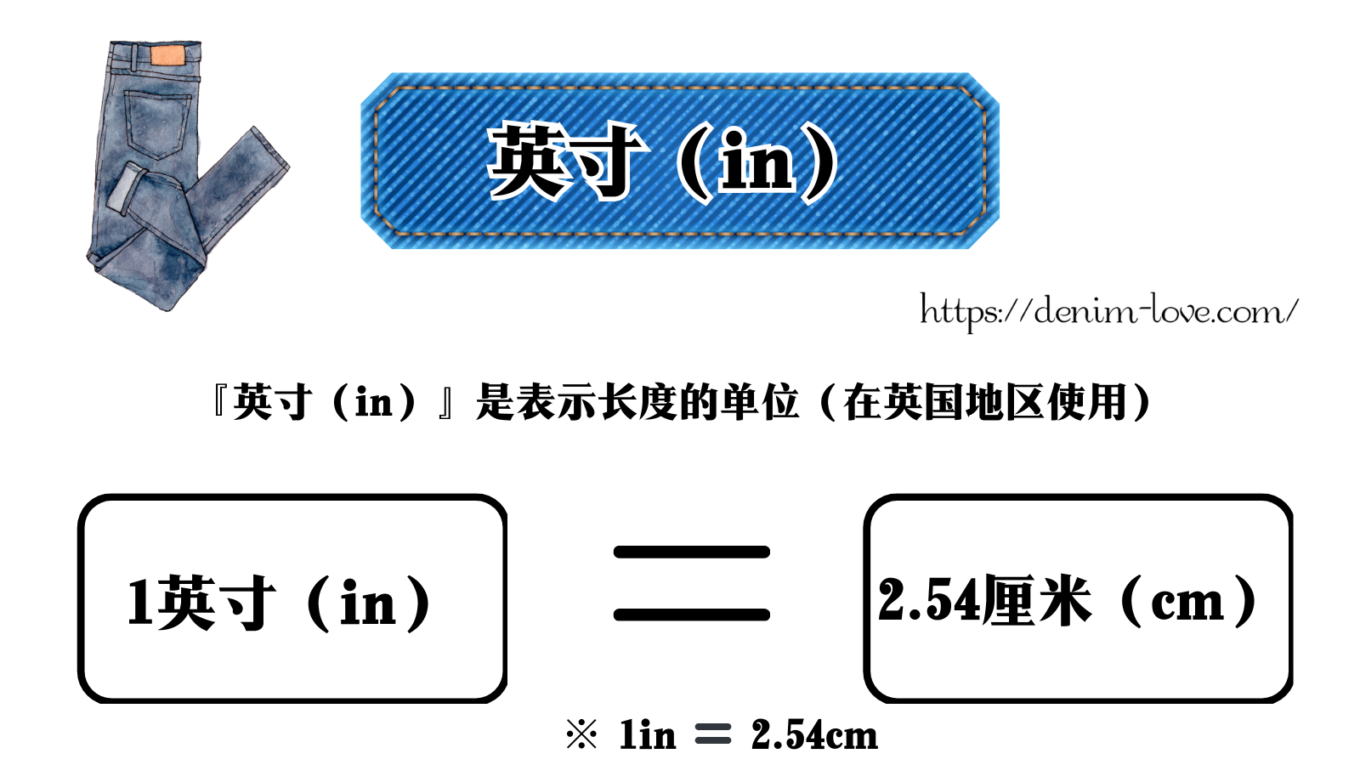 【デニムの豆知識】ジーンズのインチについて（インチ）・中国語
