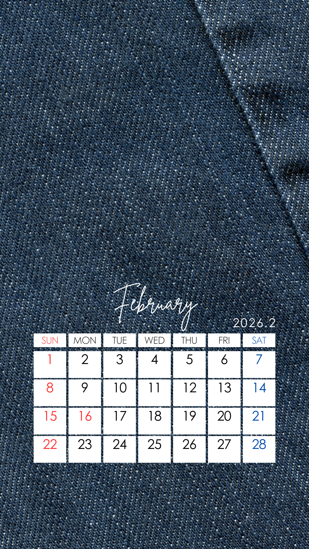 【お知らせ】2026年のカレンダーを作成しました（2月）・英語